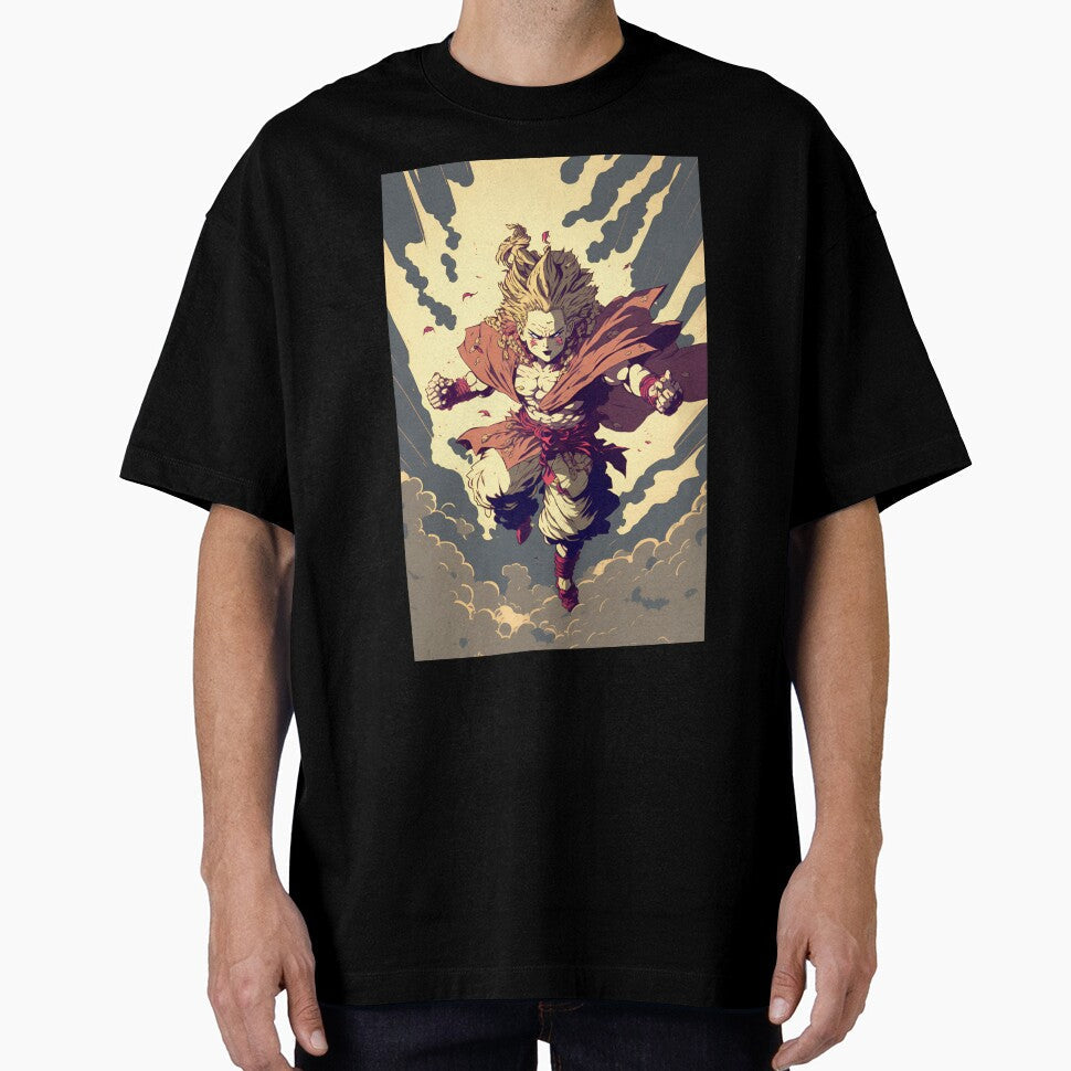 Anime Hero Monster Japanese Warrior by Bubblebuk - Adult & Kids T-Shirts, Sweatshirts & Hoodies apparel design preview 1