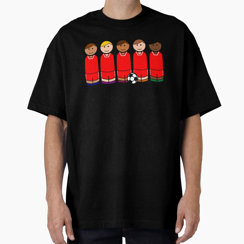 Soccer Football Wooden Peg Dolls T-Shirt - Novelty Apparel Men Women - T-Shirt, Sweatshirt, Hoodie