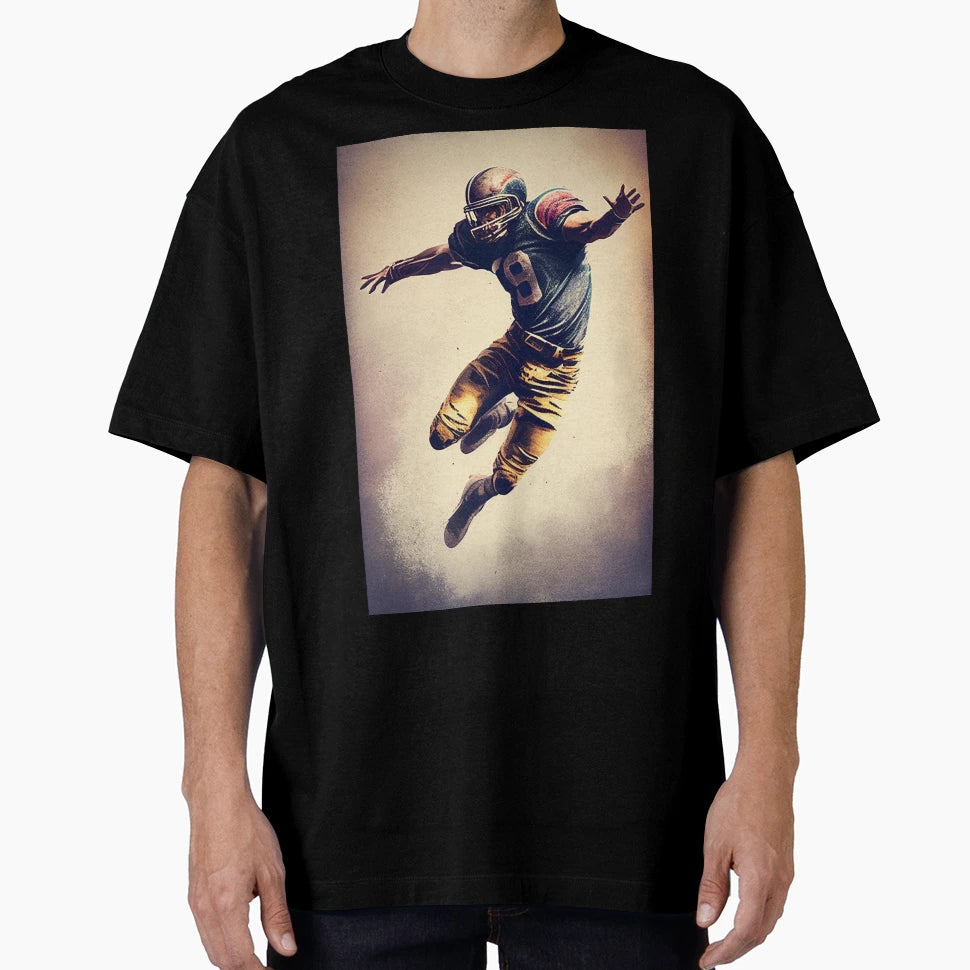 Football Player T-Shirt - Minimalist Print for Adults - T-Shirt, Sweatshirt, Hoodie