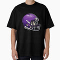 Purple Football Helmet T-Shirt - Fun Novelty Design Men Women - T-Shirt, Sweatshirt, Hoodie
