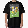 American Football Player Escapes Ball His T-Shirt - Novelty Apparel Unisex - T-Shirt, Sweatshirt, Hoodie