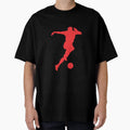 Football Red Running Player Ball Your T-Shirt - Fun Novelty Design Unisex - T-Shirt, Sweatshirt, Hoodie