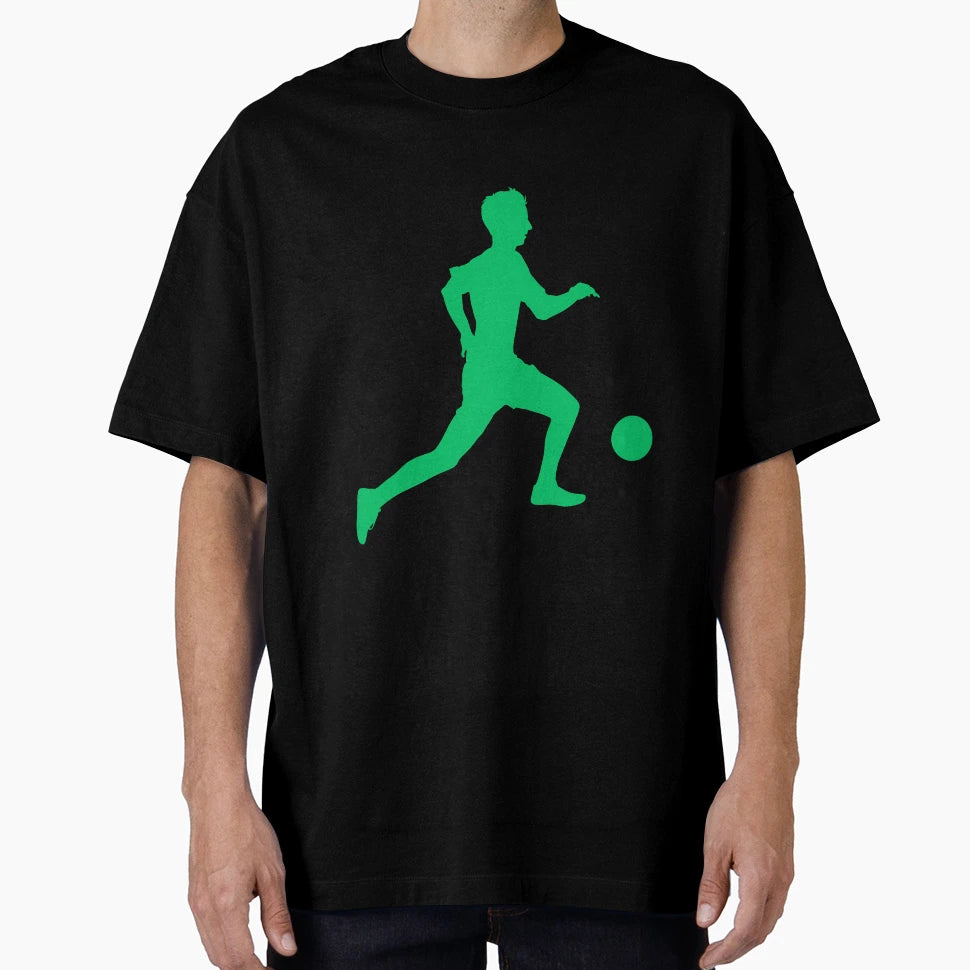 Football Green Running Player Ball Your T-Shirt - Graphic Print for Adults - T-Shirt, Sweatshirt, Hoodie