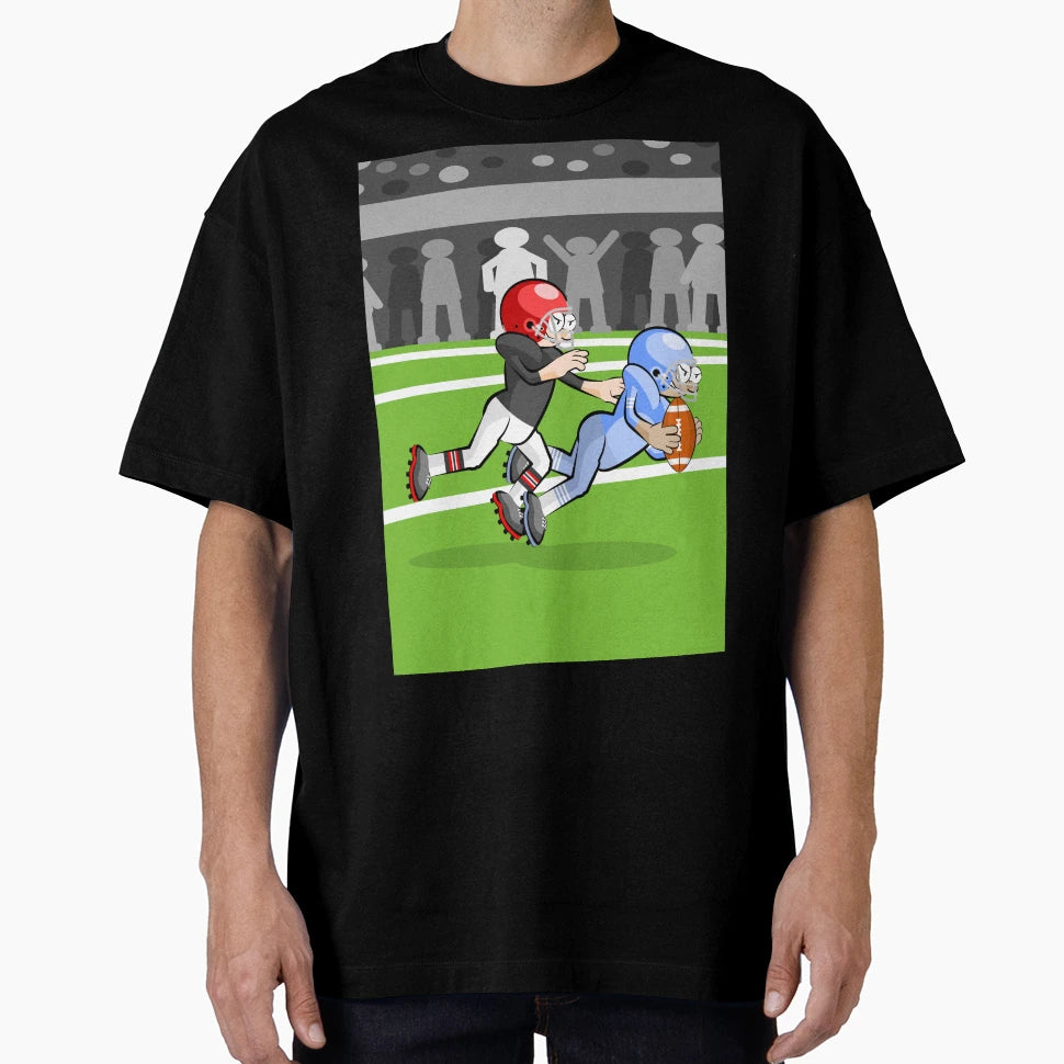 Soccer Player Escapes To Blockade T-Shirt - Graphic Print Men Women - T-Shirt, Sweatshirt, Hoodie