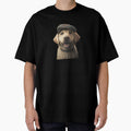 Cute Labrador Vintage Painting by Wall-Art-Design - Adult & Kids T-Shirts, Sweatshirts & Hoodies apparel design preview 1