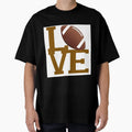 Love Football T-Shirt - Minimalist Print Men Women - T-Shirt, Sweatshirt, Hoodie