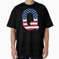 Letter Q Capital Alphabet Q American T-Shirt - Streetwear Style Unisex - T-Shirt, Sweatshirt, Hoodie