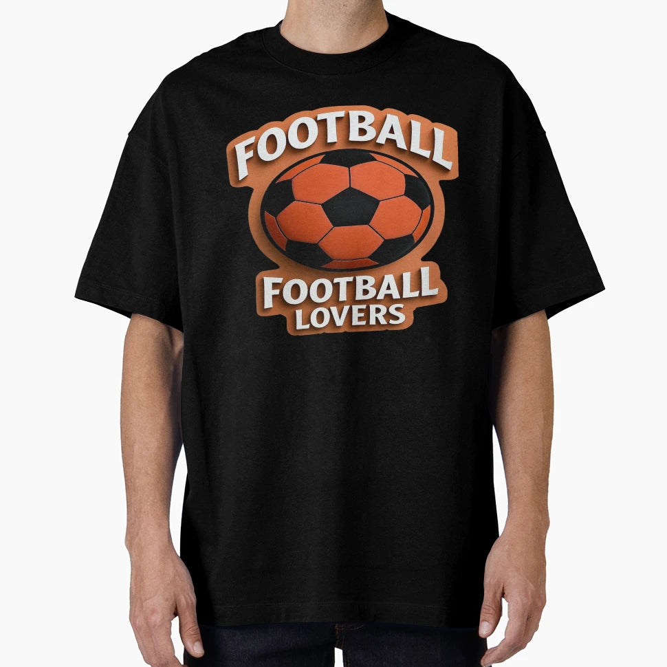 Football Lovers Orange Soccer Ball T-Shirt - Minimalist Print for Adults - T-Shirt, Sweatshirt, Hoodie