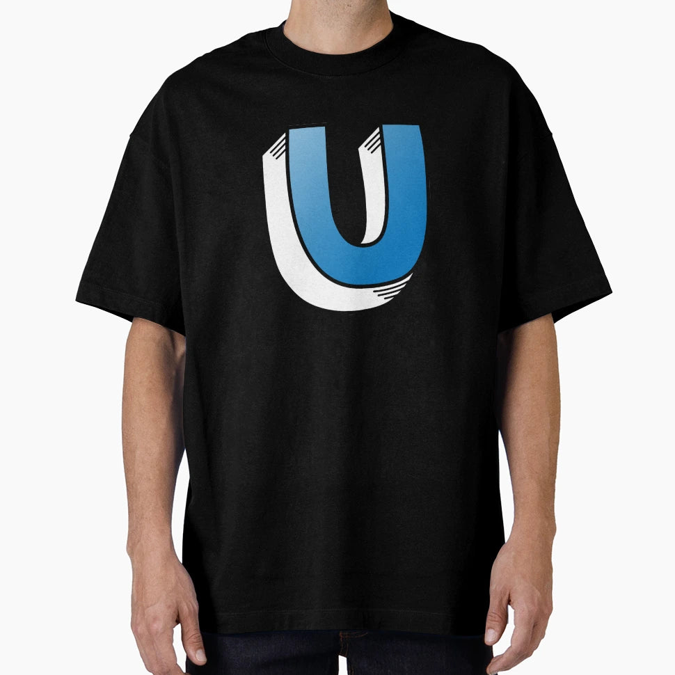 Letter U Blue T-Shirt - Streetwear Style Unisex - T-Shirt, Sweatshirt, Hoodie