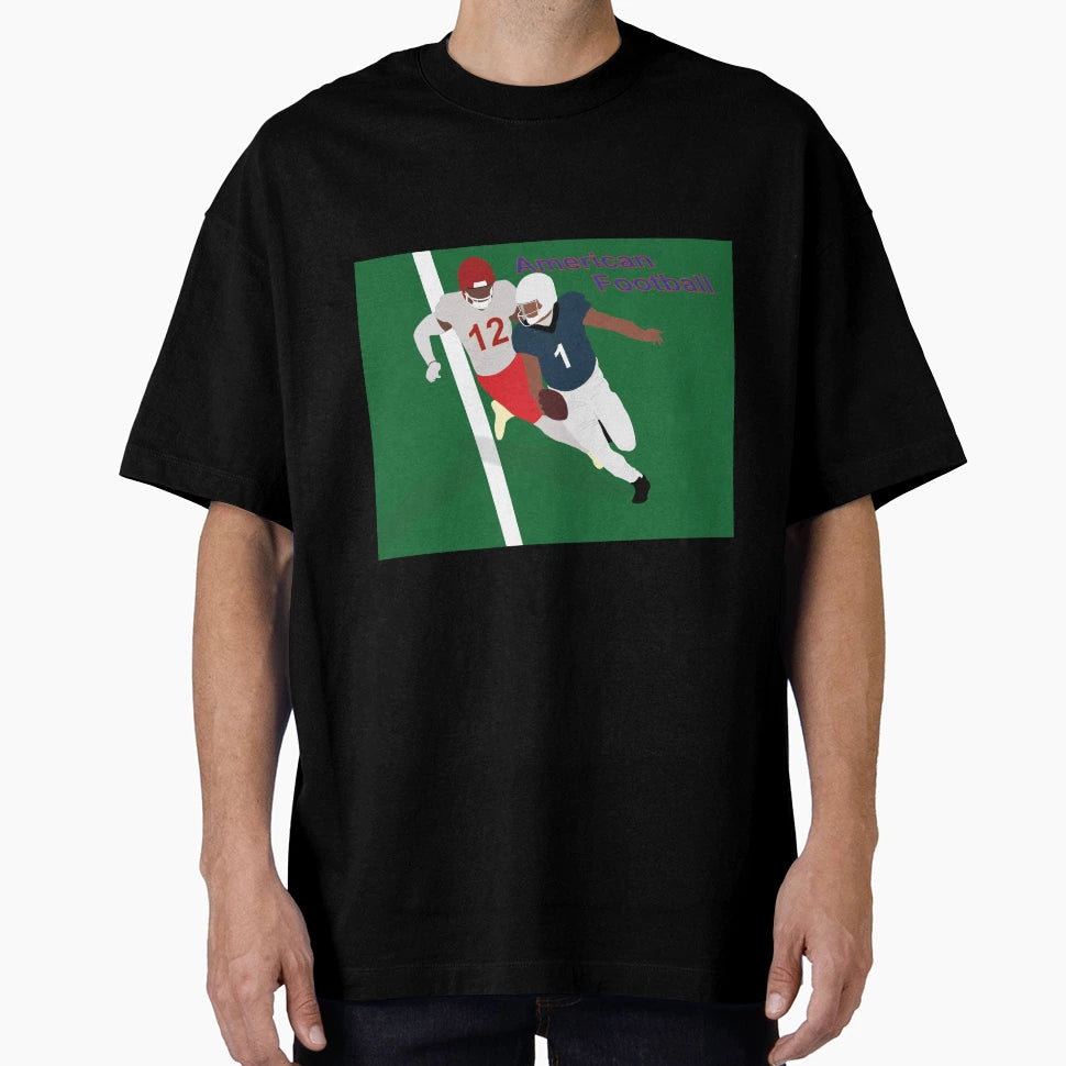 Players While Playing American Football T-Shirt - Novelty Apparel Unisex - T-Shirt, Sweatshirt, Hoodie