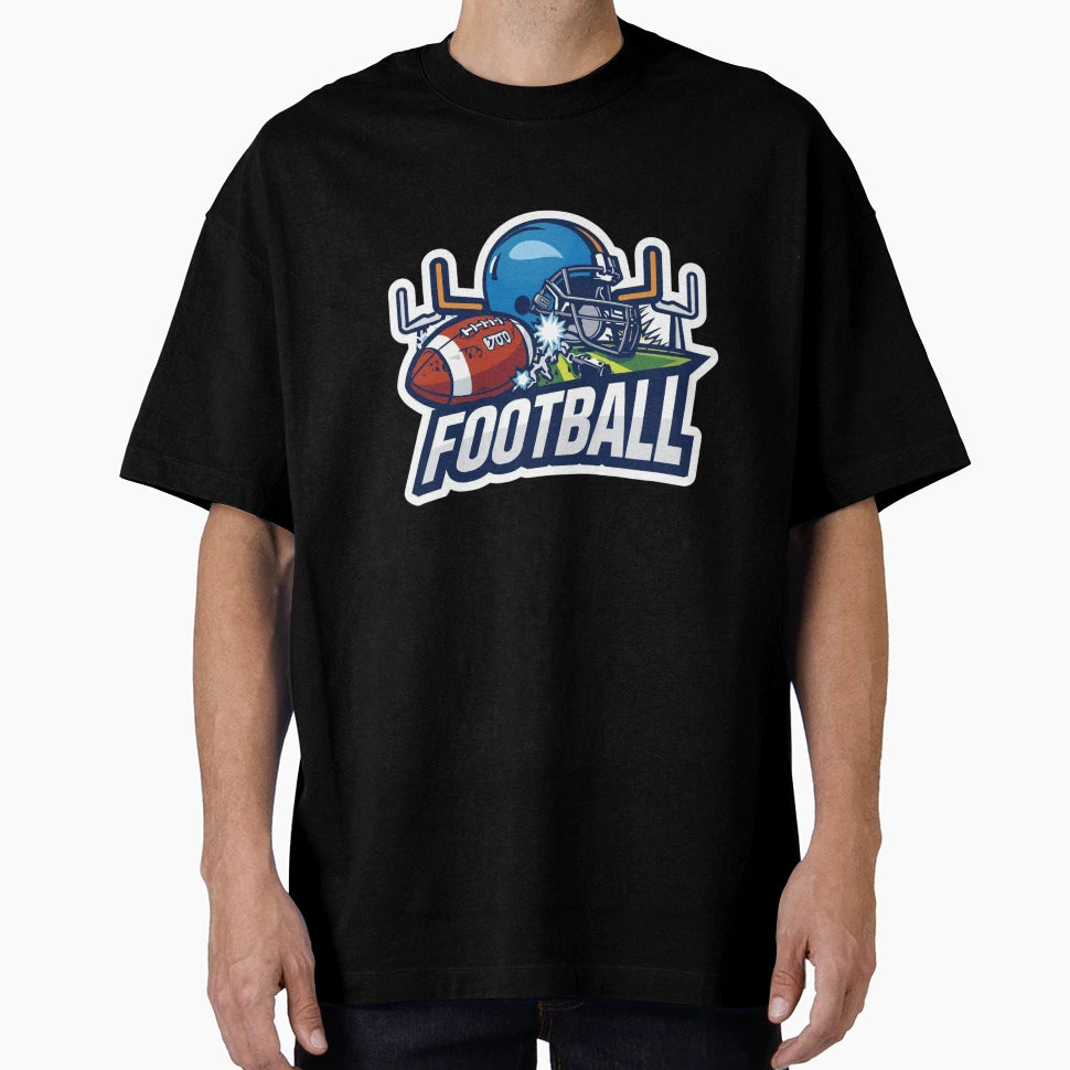 American Football Helmet Goalposts T-Shirt - Graphic Print for Adults - T-Shirt, Sweatshirt, Hoodie