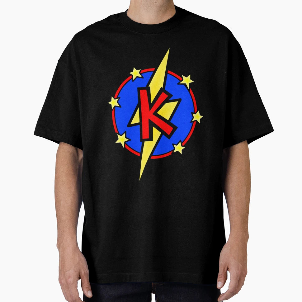 Super Letter K Superhero T-Shirt - Graphic Print Unisex - T-Shirt, Sweatshirt, Hoodie