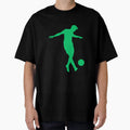 Football Green Dribble 2 Player T-Shirt - Fun Novelty Design for Adults - T-Shirt, Sweatshirt, Hoodie
