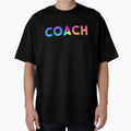 Coach Sports Logo Rainbow Motivation T-Shirt - Aesthetic Graphic Unisex - T-Shirt, Sweatshirt, Hoodie