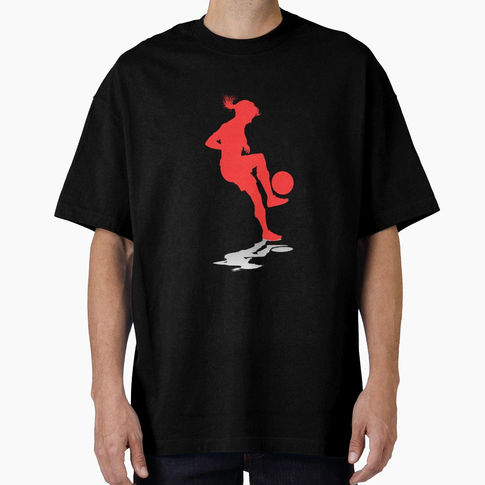 Red Dribbling 2 Her Game Her Rules T-Shirt - Minimalist Print for Adults - T-Shirt, Sweatshirt, Hoodie