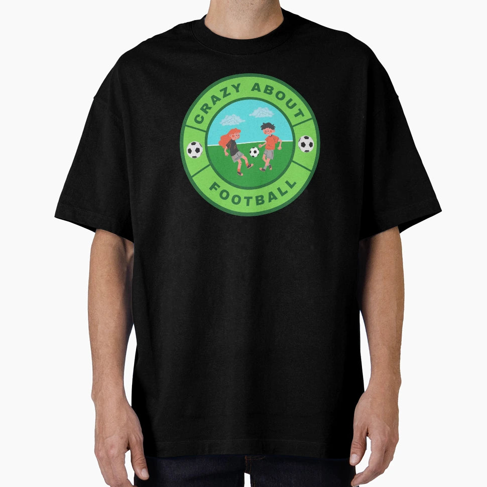 Crazy About Football T-Shirt - Minimalist Print Men Women - T-Shirt, Sweatshirt, Hoodie