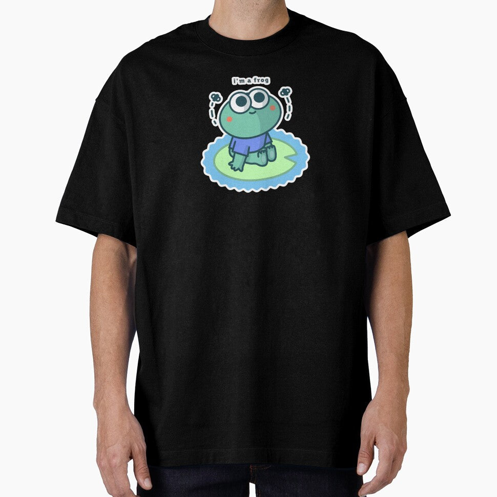 Frog on a Lily Pad by Gonzine - Adult & Kids T-Shirts, Sweatshirts & Hoodies apparel design preview 1