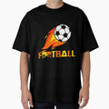 Fiery Football Passion T-Shirt - Graphic Print for Adults - T-Shirt, Sweatshirt, Hoodie