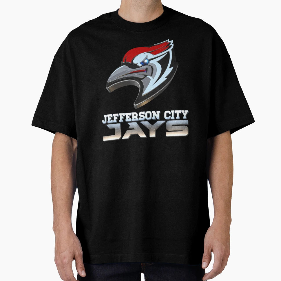 Jefferson City Jays Logo 3D Jeff T-Shirt - Streetwear Style for Adults - T-Shirt, Sweatshirt, Hoodie