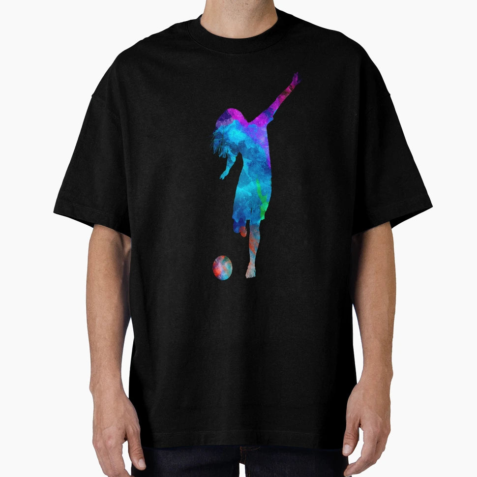 Soccer Player 05 Watercolor T-Shirt - Custom Art Print Unisex - T-Shirt, Sweatshirt, Hoodie
