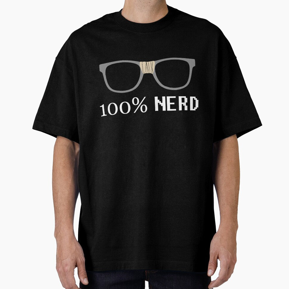 100% Nerd White Font by Tollbridge - Adult & Kids T-Shirts, Sweatshirts & Hoodies apparel design preview 1