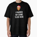 American Football Paused Game Santa Gift T-Shirt - Minimalist Print Unisex - T-Shirt, Sweatshirt, Hoodie
