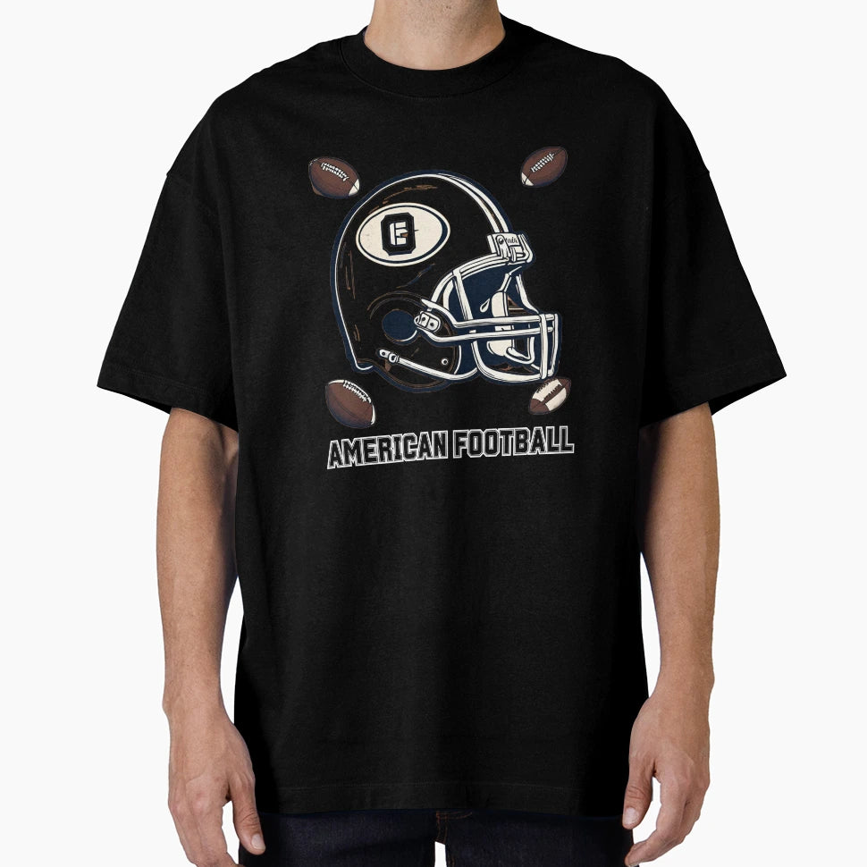 Copy American Football Illustration T-Shirt - Graphic Print Unisex - T-Shirt, Sweatshirt, Hoodie