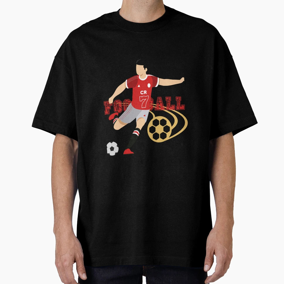 Ronaldo Football Icon T-Shirt - Unique Graphic for Adults - T-Shirt, Sweatshirt, Hoodie