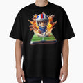 Digital Gridiron Explosive Football T-Shirt - Aesthetic Graphic for Adults - T-Shirt, Sweatshirt, Hoodie