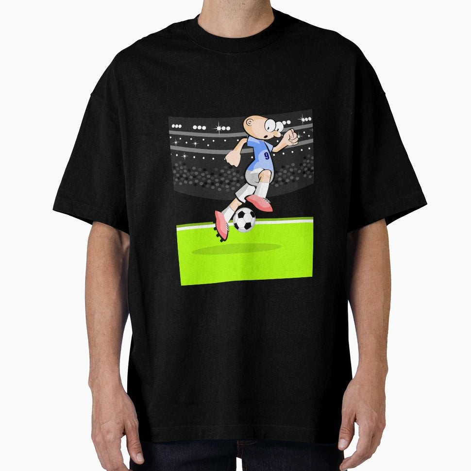 Soccer Player Running Ball T-Shirt - Trendy Graphic Unisex - T-Shirt, Sweatshirt, Hoodie