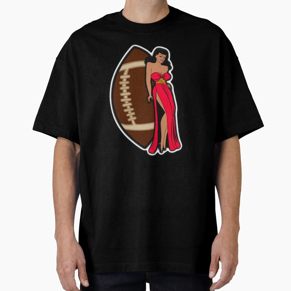 Kansas City Football Babe T-Shirt - Casual Everyday Wear Men Women - T-Shirt, Sweatshirt, Hoodie
