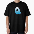 Letter Q Blue T-Shirt - Casual Everyday Wear for Adults - T-Shirt, Sweatshirt, Hoodie