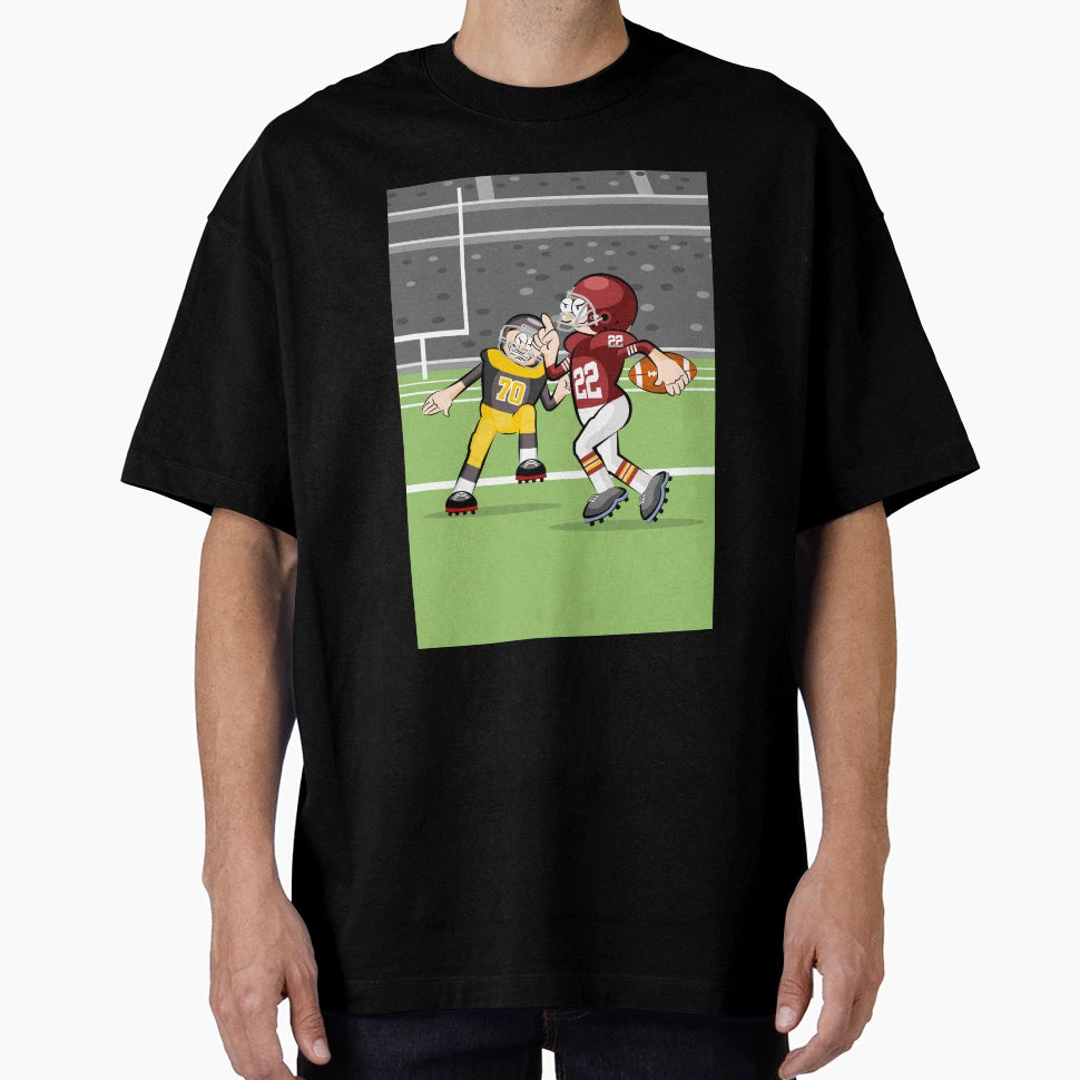 American Football Player Advancing Ten T-Shirt - Streetwear Style Unisex - T-Shirt, Sweatshirt, Hoodie