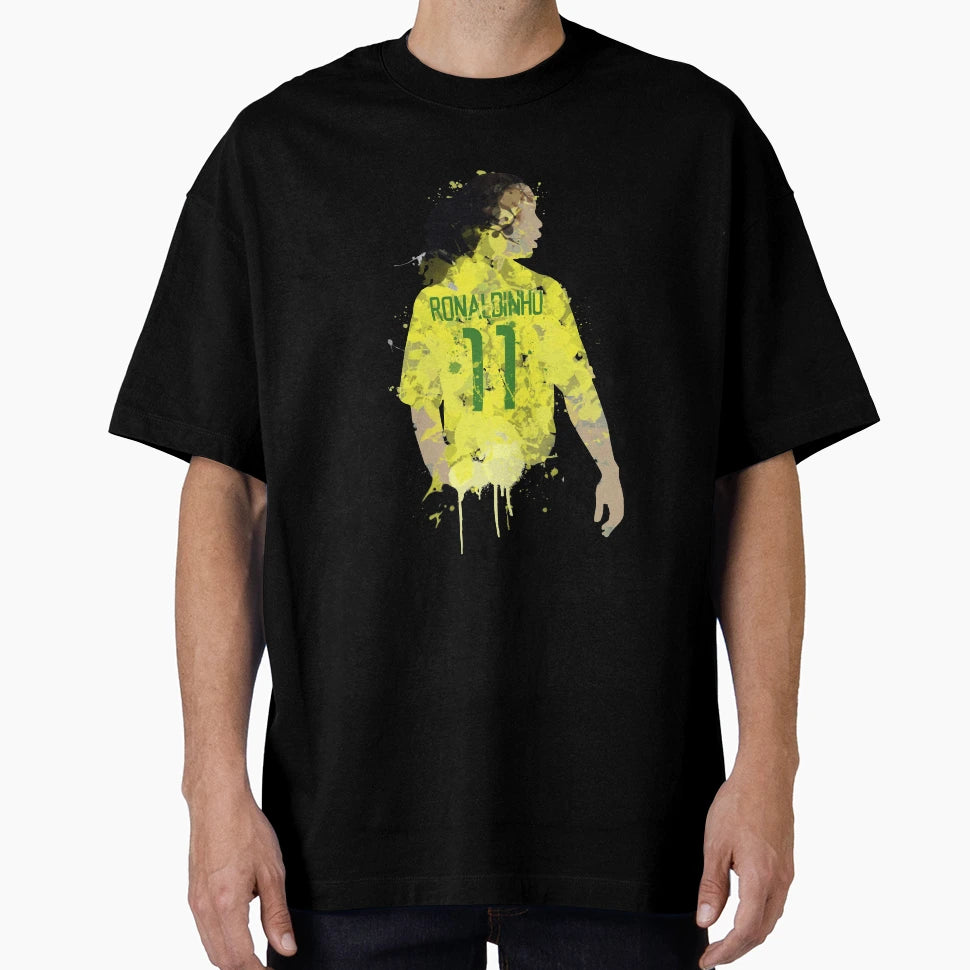 Ronaldinho Brazil Legend Art T-Shirt - Unique Graphic for Adults - T-Shirt, Sweatshirt, Hoodie