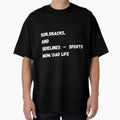 Sun Snacks And Sidelines Sports Mom T-Shirt - Minimalist Print Men Women - T-Shirt, Sweatshirt, Hoodie
