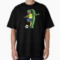 Female Soccer Player Green Background T-Shirt - Casual Everyday Wear Unisex - T-Shirt, Sweatshirt, Hoodie