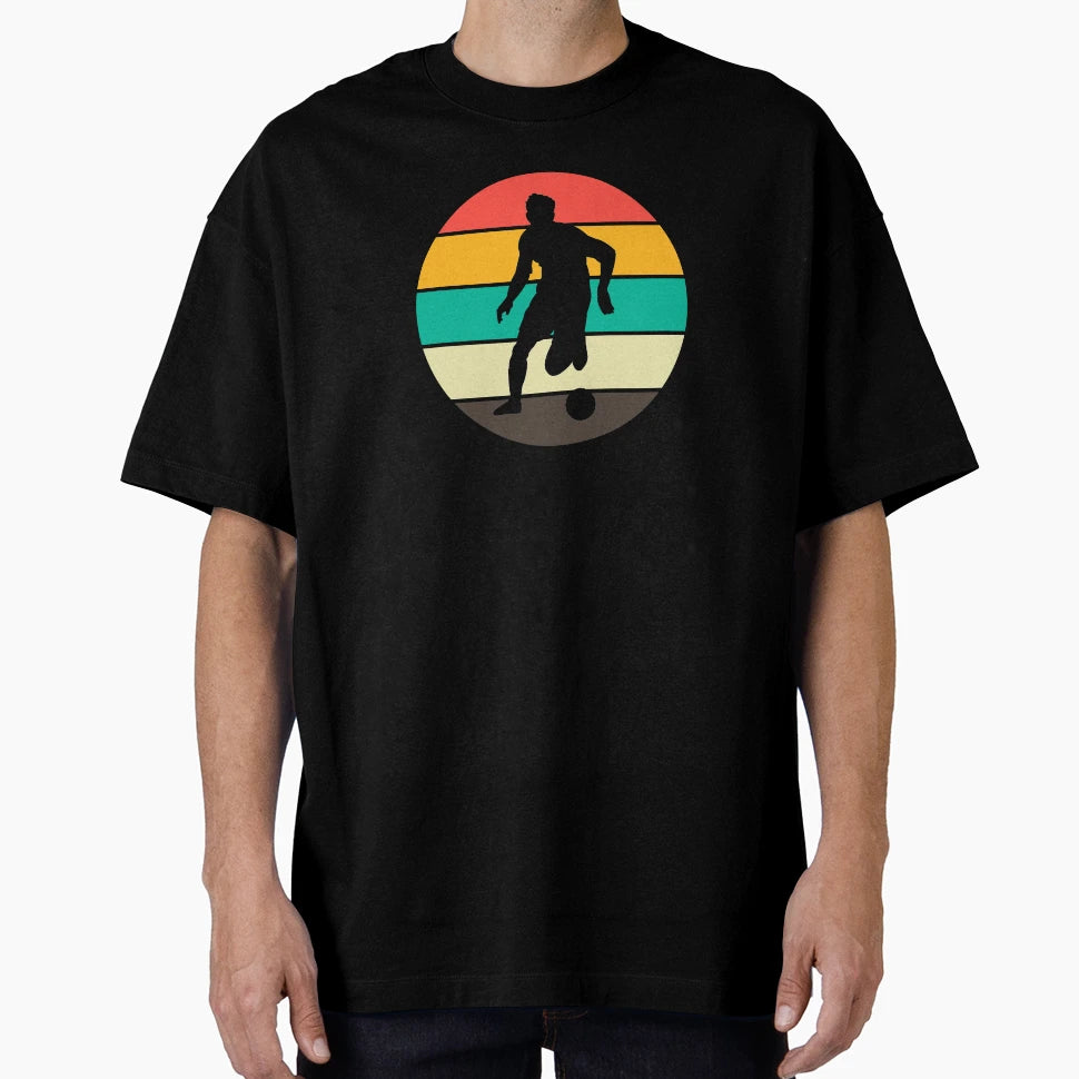 Soccer Player Silhouet Whitin Sunset T-Shirt - Unique Graphic Unisex - T-Shirt, Sweatshirt, Hoodie