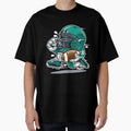 American Football Player Cartoon T-Shirt - Custom Art Print Men Women - T-Shirt, Sweatshirt, Hoodie