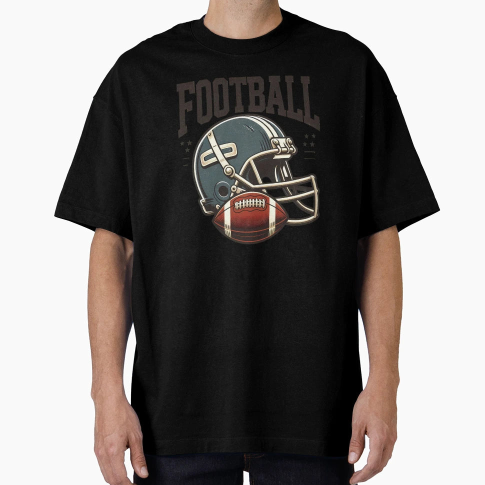 Football Helmet Ball American Football T-Shirt - Unique Graphic Unisex - T-Shirt, Sweatshirt, Hoodie
