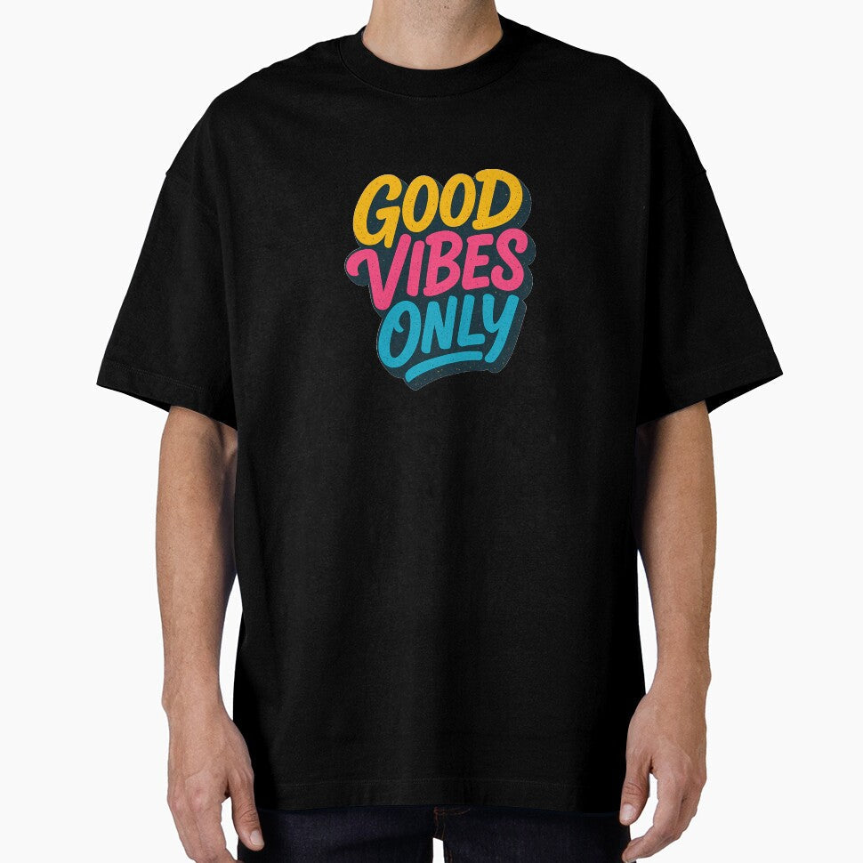 Good Vibes Only Typography by Gang store - Adult & Kids T-Shirts, Sweatshirts & Hoodies apparel design preview 1