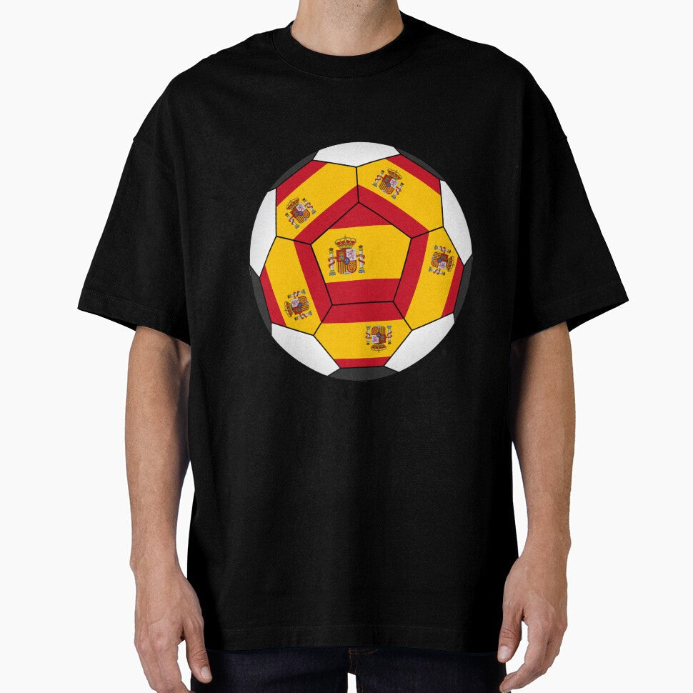 Soccer ball with Spanish flag by siloto - Adult & Kids T-Shirts, Sweatshirts & Hoodies apparel design preview 1