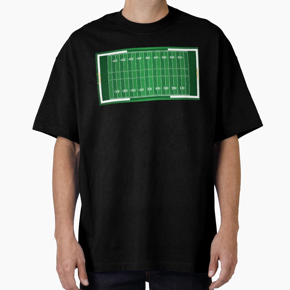 American Football Pitch T-Shirt - Custom Art Print Unisex - T-Shirt, Sweatshirt, Hoodie
