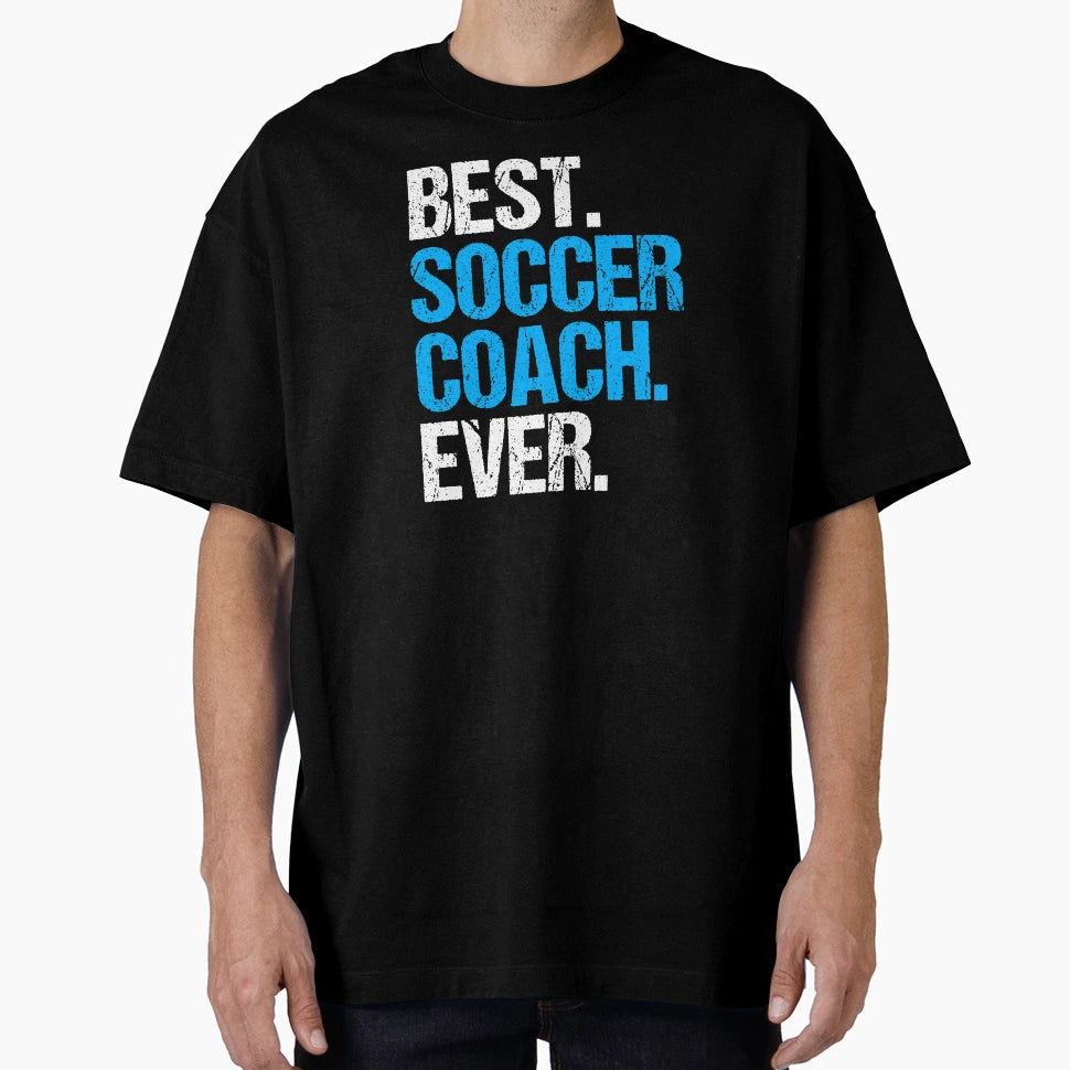 Best Soccer Coach Ever Ball Game T-Shirt - Aesthetic Graphic for Adults - T-Shirt, Sweatshirt, Hoodie