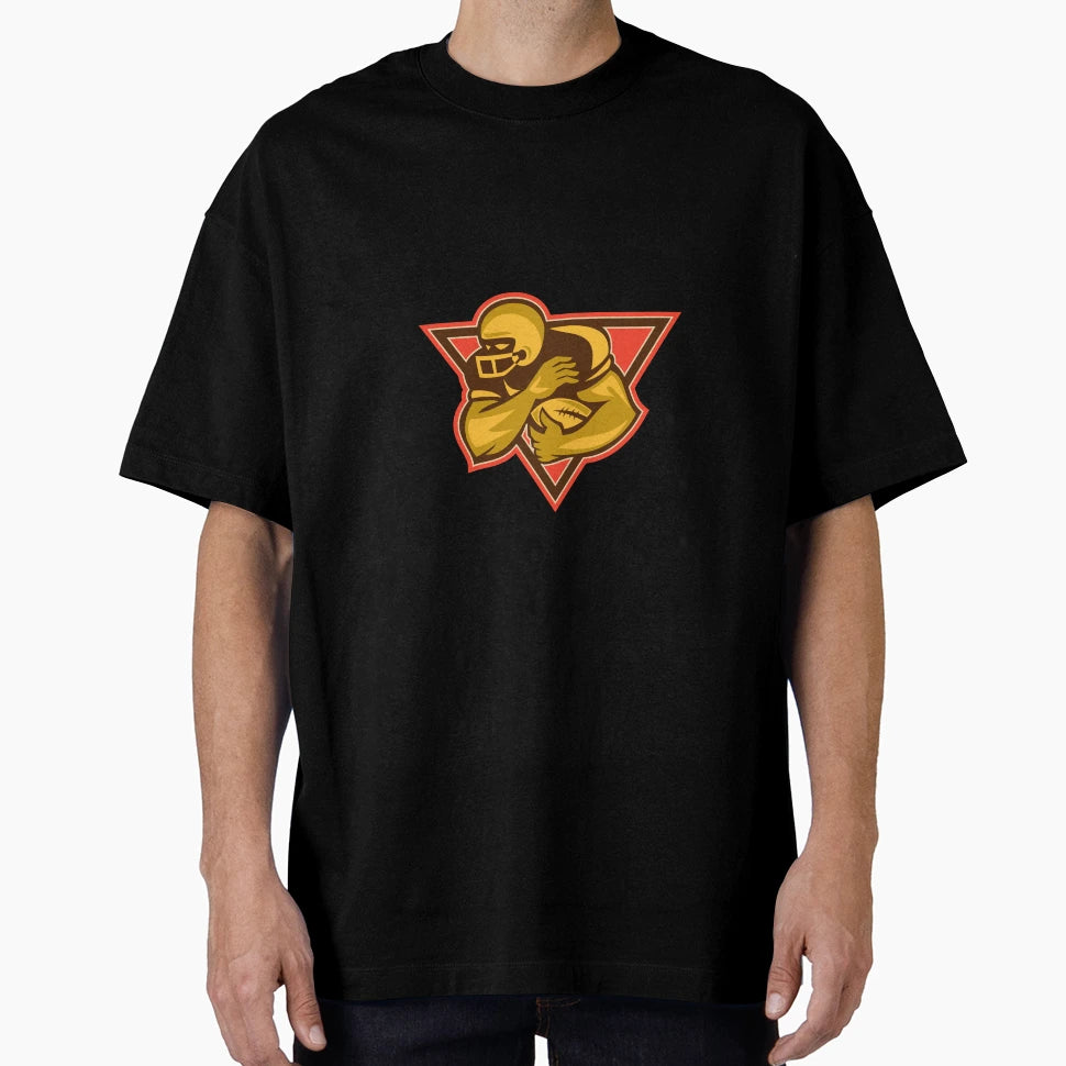 American Football Running Back Ball T-Shirt - Unique Graphic Men Women - T-Shirt, Sweatshirt, Hoodie