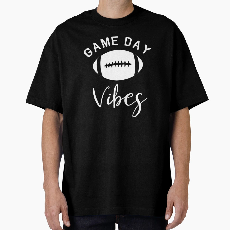 Game Day Vibes Funny Football T-Shirt - Minimalist Print for Adults - T-Shirt, Sweatshirt, Hoodie