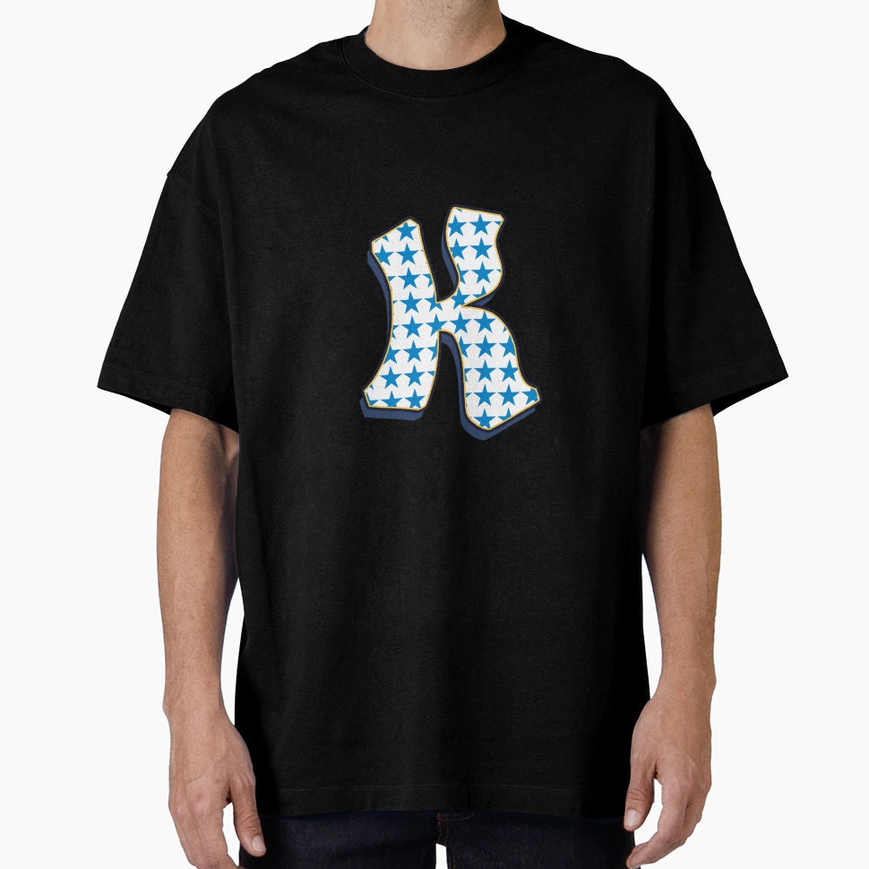Letter K Stars T-Shirt - Unique Graphic Men Women - T-Shirt, Sweatshirt, Hoodie