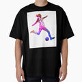 Playing Soccer Football Player Silhouette T-Shirt - Custom Art Print Unisex - T-Shirt, Sweatshirt, Hoodie