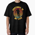 Football Is My Life Distressed Effect T-Shirt - Minimalist Print Unisex - T-Shirt, Sweatshirt, Hoodie