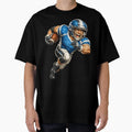 Football Player Cartoon T-Shirt - Casual Everyday Wear Men Women - T-Shirt, Sweatshirt, Hoodie