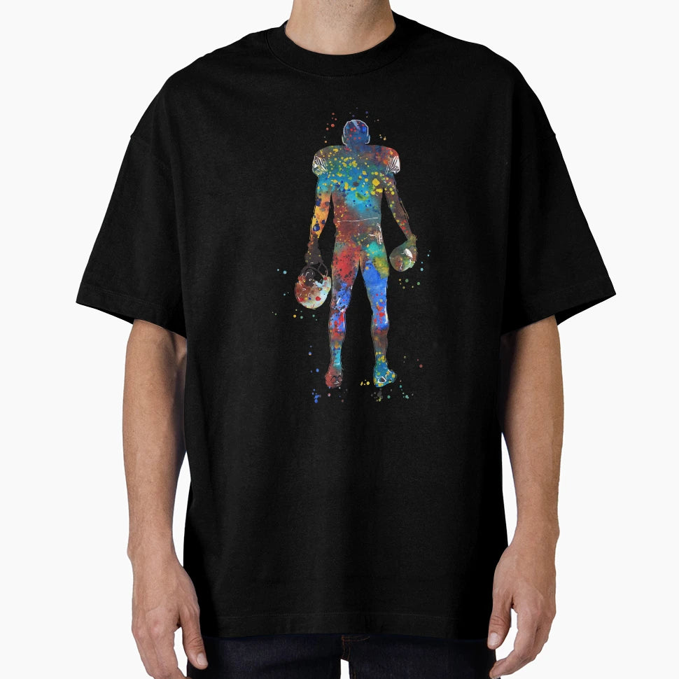 American Football Player T-Shirt - Trendy Graphic Men Women - T-Shirt, Sweatshirt, Hoodie